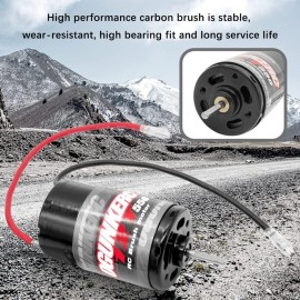 OGRC Motor 550 12T Brushed Motor for Traxxas Slash Redcat ARRMA AXIAL HSP HPI Wltoys Kyosho HELION 1/10 Scale RC Truck (12T)