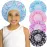 4 PCS Kids Satin Bonnet Child Sleeping Cap,Soft Silk Bonnet Elastic Wide Band,Breathable Baby Bonnets Night Sleep Caps,Colorful Night Hats for Girls Toddler Teens Natural Hair (Unicorn)