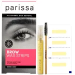 Parissa Eyebrow Wax Strips For Hair Removal | All Natural, Biodegradable, Fragrance-Free | Ready-to-Use At-Home Waxing Kit| Gentle on Sensitive Skin - 32 Count (16 x 2) + Post-Wax Ultra Soothe Oil