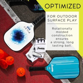 Franklin Sports Outdoor Pickleballs - X-40 Pickleball Balls - USA Pickleball (USAPA) Approved - 3 Pack Outside Pickleballs - Ember - US Open Ball Franklin Sports Outdoor Pickleballs - X-40 Pickleball Balls - USA Pickleball (USAPA) Approved - 3 Pack Outside Pickleballs - Ember - US Open Ball