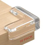 HOMREALM Baby Proofing 16 Pack Corner Protector Baby Corner Guards Furniture Corner & Edge Safety Bumpers Clear Baby Proofing Bumper Cushion for Table Furniture Sharp Corners