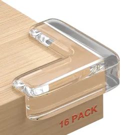 HOMREALM Baby Proofing 16 Pack Corner Protector Baby Corner Guards Furniture Corner & Edge Safety Bumpers Clear Baby Proofing Bumper Cushion for Table Furniture Sharp Corners