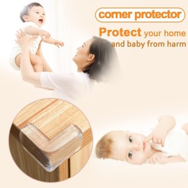HOMREALM Baby Proofing 16 Pack Corner Protector Baby Corner Guards Furniture Corner & Edge Safety Bumpers Clear Baby Proofing Bumper Cushion for Table Furniture Sharp Corners HOMREALM Baby Proofing 16 Pack Corner Protector Baby Corner Guards Furniture Corner & Edge Safety Bumpers Clear Baby Proofing Bumper Cushion for Table Furniture Sharp Corners