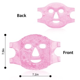 CONBELLA Cold Face Eye Masks Ice Face Mask Hot Cold Compress for Dark Circles, Puffiness, Migraines, Headache, Stress, Redness, Cooling Face Masks for Women Man, Skin Care CONBELLA Cold Face Eye Masks Ice Face Mask Hot Cold Compress for Dark Circles, Puffiness, Migraines, Headache, Stress, Redness, Cooling Face Masks for Women Man, Skin Care