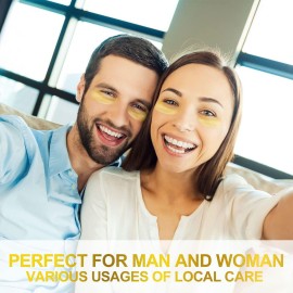 Fivewan 24k Gold Under Eye Patches - 60 Pcs Eye Mask Pure Gold Anti-Aging Collagen Hyaluronic Acid Under Eye Mask for Removing Dark Circles, Puffiness & Wrinkles Refresh Your Skin Fivewan 24k Gold Under Eye Patches - 60 Pcs Eye Mask Pure Gold Anti-Aging Collagen Hyaluronic Acid Under Eye Mask for Removing Dark Circles, Puffiness & Wrinkles Refresh Your Skin