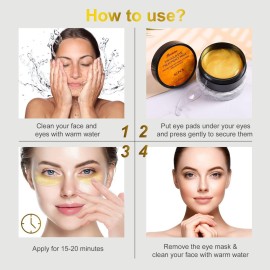Fivewan 24k Gold Under Eye Patches - 60 Pcs Eye Mask Pure Gold Anti-Aging Collagen Hyaluronic Acid Under Eye Mask for Removing Dark Circles, Puffiness & Wrinkles Refresh Your Skin Fivewan 24k Gold Under Eye Patches - 60 Pcs Eye Mask Pure Gold Anti-Aging Collagen Hyaluronic Acid Under Eye Mask for Removing Dark Circles, Puffiness & Wrinkles Refresh Your Skin