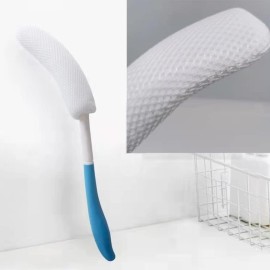 YF-ANEN Long Anti-Slip Curved Handle Bath Body Brush Bath Brush for Middle Aged, Elderly/Pregnant Women Bath and Shower, 15.33 Inch YF-ANEN Long Anti-Slip Curved Handle Bath Body Brush Bath Brush for Middle Aged, Elderly/Pregnant Women Bath and Shower, 15.33 Inch