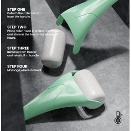 ROSELYNBOUTIQUE Ice Roller for Face Wrinkles Fine Lines Puffiness Stick Massager Facial Skin Care Tools Self Care Gifts for Men Women (Green) ROSELYNBOUTIQUE Ice Roller for Face Wrinkles Fine Lines Puffiness Stick Massager Facial Skin Care Tools Self Care Gifts for Men Women (Green)