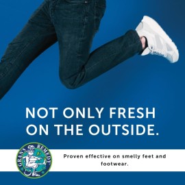 Gran\'s Remedy Citrus Scented Shoe Deodorizer - Effective Odor Eliminator & Moisture Absorbing Foot Powder for Shoes and Feet - Travel Size Freshness