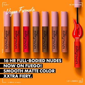 NYX PROFESSIONAL MAKEUP Lip Lingerie XXL Matte Liquid Lipstick - Untamable (Brick Red) NYX PROFESSIONAL MAKEUP Lip Lingerie XXL Matte Liquid Lipstick - Untamable (Brick Red)