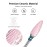 MelodySusie Ceramic Nail Drill Bit, 3/32\'\' (2.35mm) Professional Acrylic Nail File Flame Drill Bit for Manicure Pedicure Cuticle Gel Nail Polishing, Beginners Bits, Pink, Series Bit-S, Coarse