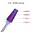 MelodySusie Professional 5 in 1 Nail Drill Bits, 3/32\'\' Carbide Tungsten Multi-function, Suitable for Manicure Pedicure Cuticle Gel Polishing, Purple, Medium
