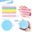120 Pieces Facial Sponge Compressed,Professional Makeup Removal Sponge,Round Face Cleaning Sponge for Spa,Exfoliating,Mask(Yellow,Pink,Blue)