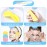 120 Pieces Facial Sponge Compressed,Professional Makeup Removal Sponge,Round Face Cleaning Sponge for Spa,Exfoliating,Mask(Yellow,Pink,Blue)