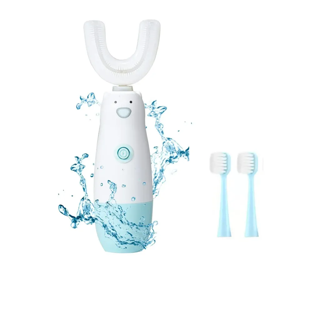 Meqtpomy Kids Electric Toothbrush6 Cleaning Models U Shaped Toothbrush Waterproof Battery Powered 360 Automatic Sonic Toddler Toothbrushes for 8-13 Years Old for Boys GirlsBlue Meqtpomy Kids Electric Toothbrush6 Cleaning Models U Shaped Toothbrush Waterproof Battery Powered 360 Automatic Sonic Toddler Toothbrushes for 8-13 Years Old for Boys GirlsBlue
