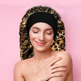 2 Pieces Long Silky Satin Sleep Bonnet for Curly Hair, Long Dreadlocks and Braids Hair Bonnets for Hair Care 2 Pieces Long Silky Satin Sleep Bonnet for Curly Hair, Long Dreadlocks and Braids Hair Bonnets for Hair Care