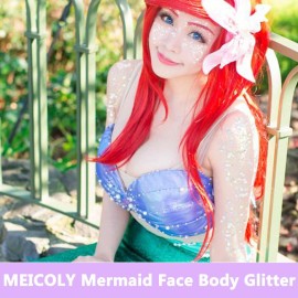 MEICOLY Clear White Body Glitter Gel,Mardi Gras Face Glitter Makeup for Kids Women Girls,Sparkly Chunky Hair Glitter,Singer Concerts Festival Rave Accessories,Mermaid Glitter Face Paint MEICOLY Clear White Body Glitter Gel,Mardi Gras Face Glitter Makeup for Kids Women Girls,Sparkly Chunky Hair Glitter,Singer Concerts Festival Rave Accessories,Mermaid Glitter Face Paint