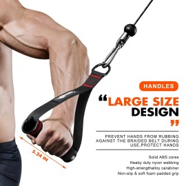 HPYGN Exercise Handles, Replacement Fitness Equipment for Pilates,Yoga,Strength Trainer, Heavy Duty Comfortable Cable Handle Compatible with High Bearing Capacity Pulley Handles, Pull Down Home Gym HPYGN Exercise Handles, Replacement Fitness Equipment for Pilates,Yoga,Strength Trainer, Heavy Duty Comfortable Cable Handle Compatible with High Bearing Capacity Pulley Handles, Pull Down Home Gym