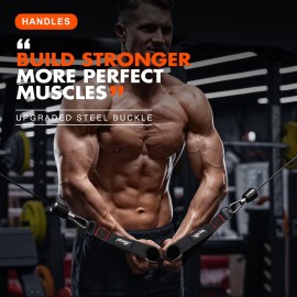 HPYGN Exercise Handles, Replacement Fitness Equipment for Pilates,Yoga,Strength Trainer, Heavy Duty Comfortable Cable Handle Compatible with High Bearing Capacity Pulley Handles, Pull Down Home Gym HPYGN Exercise Handles, Replacement Fitness Equipment for Pilates,Yoga,Strength Trainer, Heavy Duty Comfortable Cable Handle Compatible with High Bearing Capacity Pulley Handles, Pull Down Home Gym