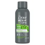 DOVE MEN + CARE Fortifying 2 in 1 Shampoo and Conditioner Fresh and Clean with Caffeine for Normal to Oily Hair Helps Strengthen Thinning Hair 3 oz