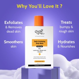 Chemist at Play Body Wash Exfoliating For Dry Rough Bumpy Strawberry Skin With 1% Salicylic Acid 2% Lactic Acid And Ceramides For Men And Women (7.9 Ounce) Chemist at Play Body Wash Exfoliating For Dry Rough Bumpy Strawberry Skin With 1% Salicylic Acid 2% Lactic Acid And Ceramides For Men And Women (7.9 Ounce)