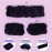 FROG SAC Puffy Spa Headband and Wristbands for Face Washing, Fuzzy Skincare Headbands for Women, Soft Makeup Skin Care Hair Accessories for Girls, Bubble Make Up Sleepover Party Supplies (Black)