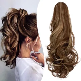 Mitrygreen Claw Clip Ponytail Extension 18 Clip in Wavy Ponytail Hair Extensions Long Pony Tails for Women Extensions Ash Blonde Mix Light Brown Wave Hairpiece Mitrygreen Claw Clip Ponytail Extension 18 Clip in Wavy Ponytail Hair Extensions Long Pony Tails for Women Extensions Ash Blonde Mix Light Brown Wave Hairpiece