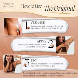 Forgotten Skincare The Original Underarm Brightening Deodorant Cream For Dark Underarms Treatment, Body Odor Eliminator For Women & Men, Ingrown Hair Treatment, Vitamin C & Salicylic Acid Forgotten Skincare The Original Underarm Brightening Deodorant Cream For Dark Underarms Treatment, Body Odor Eliminator For Women & Men, Ingrown Hair Treatment, Vitamin C & Salicylic Acid