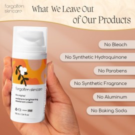 Forgotten Skincare The Original Underarm Brightening Deodorant Cream For Dark Underarms Treatment, Body Odor Eliminator For Women & Men, Ingrown Hair Treatment, Vitamin C & Salicylic Acid Forgotten Skincare The Original Underarm Brightening Deodorant Cream For Dark Underarms Treatment, Body Odor Eliminator For Women & Men, Ingrown Hair Treatment, Vitamin C & Salicylic Acid