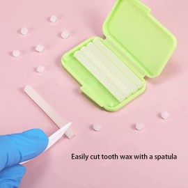 Dental Wax,Orthodontic Wax With Colorful Storage Cases(Mint,Apple,Strawberry).Dental Patient Wax Applicator Scraper Kit(White).For Braces Aligners Wearer,Oral Dental appliances,Damaged teeth(3+1Pack) Dental Wax,Orthodontic Wax With Colorful Storage Cases(Mint,Apple,Strawberry).Dental Patient Wax Applicator Scraper Kit(White).For Braces Aligners Wearer,Oral Dental appliances,Damaged teeth(3+1Pack)