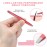 iBuneerly Eyebrows Tweezers Set, 4Pcs Stainless Steel Tweezers for Women with Travel Case, Great Precision for Ingrown Hair, Facial Hair and Splinter Removal