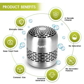 Purriko Refrigerator Deodorizer,Lasts for 10 Years,Refrigerator Odor Eliminator,Fridge Deodorizer,More Effective Than Baking Soda Bamboo Air Purifying Bags Purriko Refrigerator Deodorizer,Lasts for 10 Years,Refrigerator Odor Eliminator,Fridge Deodorizer,More Effective Than Baking Soda Bamboo Air Purifying Bags