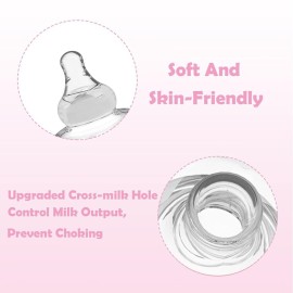 YIYEE Nipple Shields for Nursing Newborn 2 Count, Upgraded for Protecting Inverted & Sore Nipples, Assisting Latch Difficulties, Great for Breastfeeding Mothers, Carrying Case Included