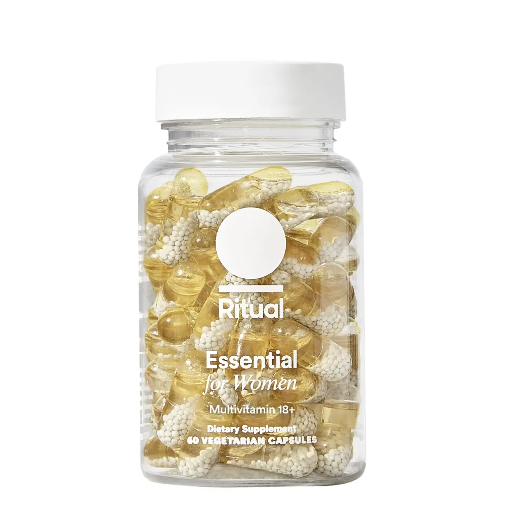 Ritual Multivitamin for Women 18+ with Vitamin D3 for Immune Support*, Vegan Omega 3 DHA, B12, Iron, Gluten Free, Non GMO, USP Verified, 30 Day Supply, 60 Capsules Ritual Multivitamin for Women 18+ with Vitamin D3 for Immune Support*, Vegan Omega 3 DHA, B12, Iron, Gluten Free, Non GMO, USP Verified, 30 Day Supply, 60 Capsules