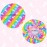 Shower Cap for Kids, 3 Pcs Cute Rainbow Hair Cap for Girls, Wide Elastic Band, Plastic Reusable Waterproof Toddler Bath Cap, Large for Women (Unicorn)