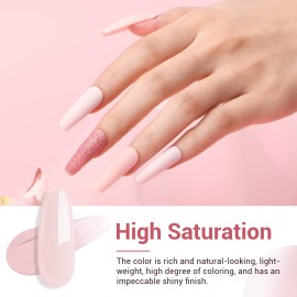 AZUREBEAUTY Dip Powder Nail Kit Starter, Nude Pink Glitter Neutral Skin Transparent, 4 Colors Dipping Powder Set All Seasons, French Nail Art Base Top Coat Activator Liquid Manicure DIY Salon 12 PCS AZUREBEAUTY Dip Powder Nail Kit Starter, Nude Pink Glitter Neutral Skin Transparent, 4 Colors Dipping Powder Set All Seasons, French Nail Art Base Top Coat Activator Liquid Manicure DIY Salon 12 PCS