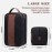 Vorspack Toiletry Bag for Men - Large Dopp Kit for Travel Water Resistant Travel Bag for Toiletries Accessories Lightweight Toiletries Bag - Black