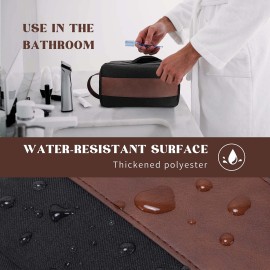 Vorspack Toiletry Bag for Men - Large Dopp Kit for Travel Water Resistant Travel Bag for Toiletries Accessories Lightweight Toiletries Bag - Black