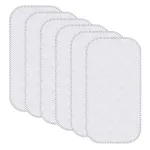 Sunny zzzZZ 6 Pack Baby Waterproof Changing Pad Liners - Quilted Thicker Ultra Soft Changing Table Cover Liners - Durable & Easy to Clean - White - 23 x 11