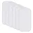 Sunny zzzZZ 6 Pack Baby Waterproof Changing Pad Liners - Quilted Thicker Ultra Soft Changing Table Cover Liners - Durable & Easy to Clean - White - 23 x 11