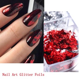 Holographic Nail Glitter Foils, 12 Colors Sparkly Ultra-Thin Aluminum Foil Nail Art Flakes Design, Laser Nail Sequins Acrylic Supplies for Women Girls Manicure Charms Decorations, DIY 3D Nail Art Tips Holographic Nail Glitter Foils, 12 Colors Sparkly Ultra-Thin Aluminum Foil Nail Art Flakes Design, Laser Nail Sequins Acrylic Supplies for Women Girls Manicure Charms Decorations, DIY 3D Nail Art Tips