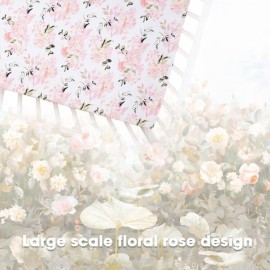 Crib Sheets Girl 2 Pack Set, 2 Pack Toddler Bed Sheets Set, Floral Print Fitted Crib Sheet for Standard Crib & Toddler Mattress, Size 28 x 52 inches, Pink N Floral Crib Sheets Girl 2 Pack Set, 2 Pack Toddler Bed Sheets Set, Floral Print Fitted Crib Sheet for Standard Crib & Toddler Mattress, Size 28 x 52 inches, Pink N Floral