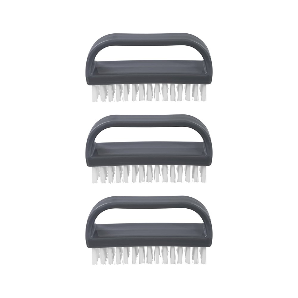 Superio Stiff Nail Brush with Handle 3 Pack Fingernail Scrub Cleaning Brushes for Toes and Nails, All-Purpose Cleaning Brush for Home, Kitchen, Work Superio Stiff Nail Brush with Handle 3 Pack Fingernail Scrub Cleaning Brushes for Toes and Nails, All-Purpose Cleaning Brush for Home, Kitchen, Work