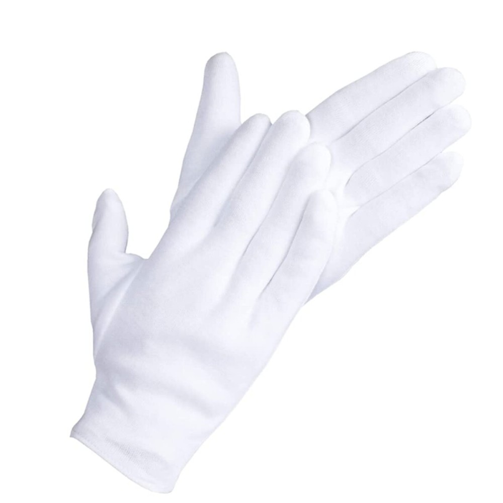 20 Pcs White Cotton Gloves| Cotton Gloves for Eczema| Cotton Gloves for Dry Hands| Moisturizing Gloves for Eczema| Inspection Gloves| Coin Handling and Jewelry Inspection Gloves| 20 Pcs White Cotton Gloves| Cotton Gloves for Eczema| Cotton Gloves for Dry Hands| Moisturizing Gloves for Eczema| Inspection Gloves| Coin Handling and Jewelry Inspection Gloves|
