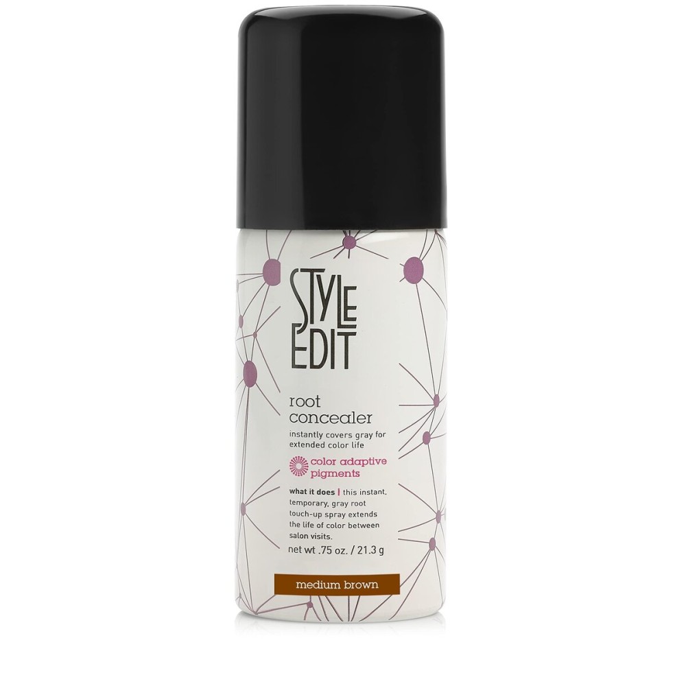 Root Touch Up Spray for Medium Brown Hair by Style Edit | Gray Hair Coverage and Temporary Dye | 0.75 oz Travel Size Root Touch Up Spray for Medium Brown Hair by Style Edit | Gray Hair Coverage and Temporary Dye | 0.75 oz Travel Size