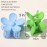 Flower Hair Clips 8PCS, Large Claw Clips for Women Girls Thick Thin Hair, Strong Hold Non slip Big Matte Dasiy Jaw Clamps Hair Accessories 8 Colors