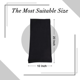 Leeven 2 Pieces Wide Elastic Loc Cap and Long Braid Cover for Full Hair, Stocking Sleep - Black Leeven 2 Pieces Wide Elastic Loc Cap and Long Braid Cover for Full Hair, Stocking Sleep - Black