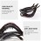 Mistofu 3Pcs French Concord Women\'s Hair Claw Clips - Curved Strong Hold No Slip Grip Large Clips for Thick or Thin Hair (multicolor A)