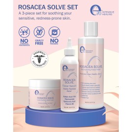 Rosacea Solve Skincare Set for Women & Men - Gentle Face Wash, Rosacea Cream & Face Serum for Skin Redness - Day & Night Hydrating Facial Cleanser & Sensitive Skin Moisturizer by e70 Rosacea Solve Skincare Set for Women & Men - Gentle Face Wash, Rosacea Cream & Face Serum for Skin Redness - Day & Night Hydrating Facial Cleanser & Sensitive Skin Moisturizer by e70
