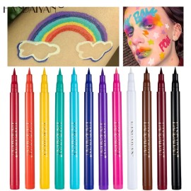 BestLand 12 Colors Matte Liquid Eyeliner Set Rainbow Colorful Neon Eyeliner Pencil Pigmented Waterproof Smudgeproof Long Lasting Gel Eye Liner Christmas Makeup Gift Kit for Women (Set E) BestLand 12 Colors Matte Liquid Eyeliner Set Rainbow Colorful Neon Eyeliner Pencil Pigmented Waterproof Smudgeproof Long Lasting Gel Eye Liner Christmas Makeup Gift Kit for Women (Set E)